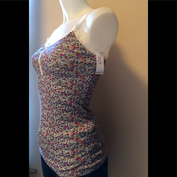 OLD NAVY LACED SPAGHETTI STRAPS TANK TOP Sz XS - Picture 5 of 12